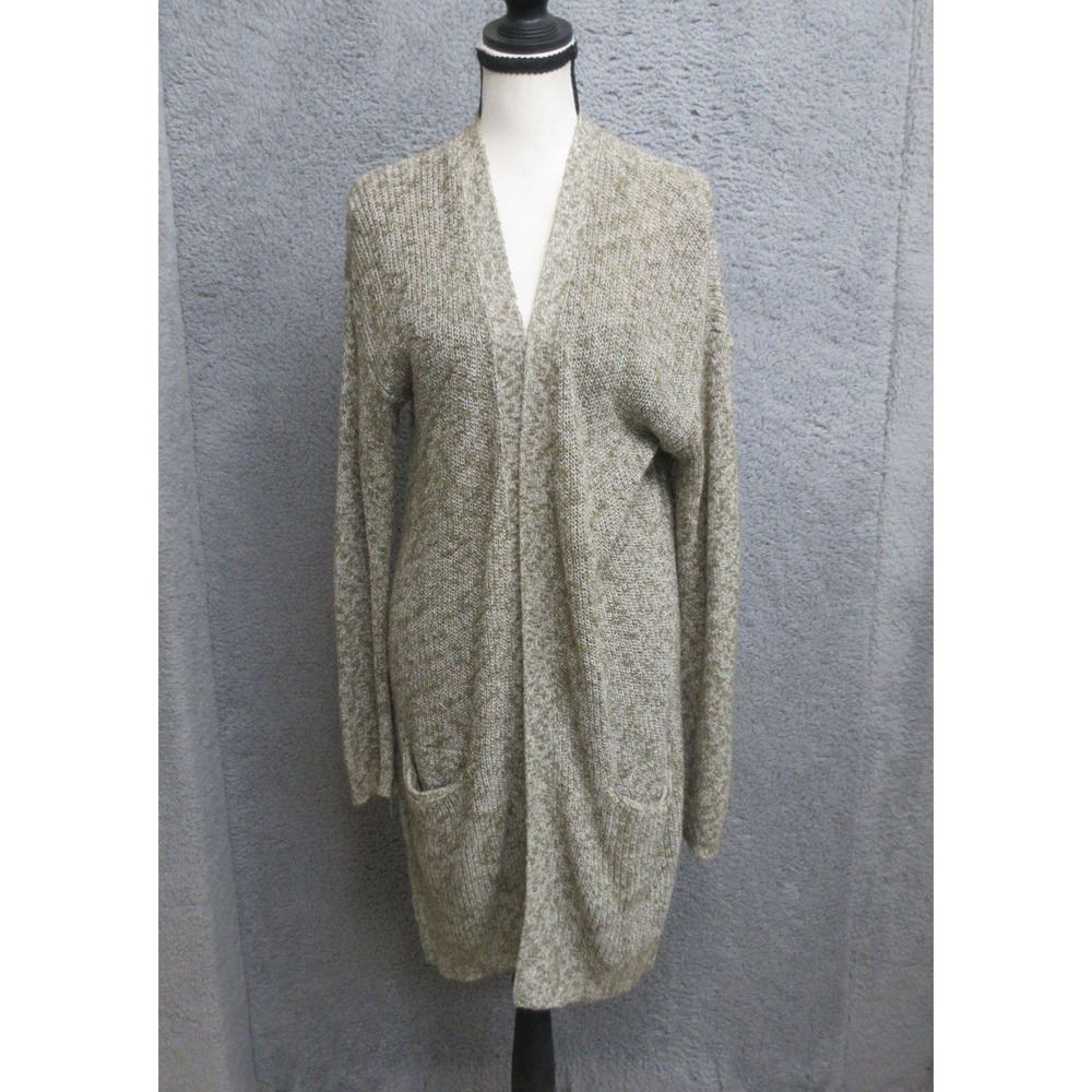 Banana Republic Cardigan Sweater Women S Green Drapey Quiet Luxury Classic Relax